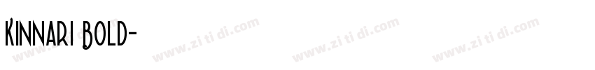 Kinnari Bold字体转换